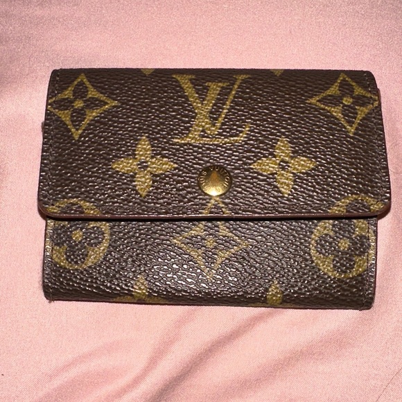 Louis Vuitton Brown and Gold Monogram Coin Pouch - Picture 1 of 7